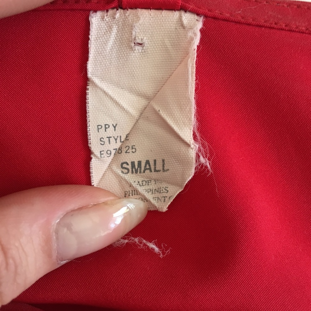 ❌SOLD❌Vintage Red Rose Slip Dress - Picture 4 of 4